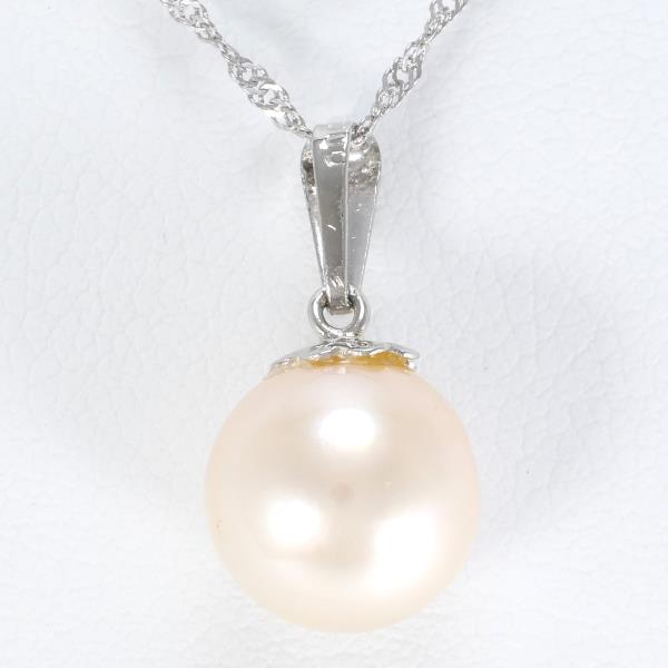 PT900 Platinum PT850 Necklace Pearl in Excellent Condition