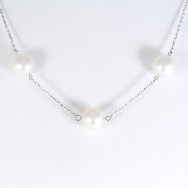 PT850 Platinum Pearl Necklace in Pristine Condition