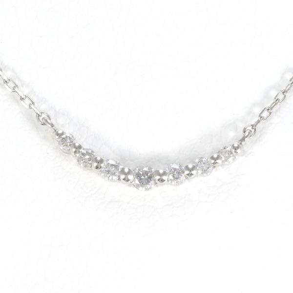 PT850 Platinum Diamond Necklace 0.09ct in Excellent Condition