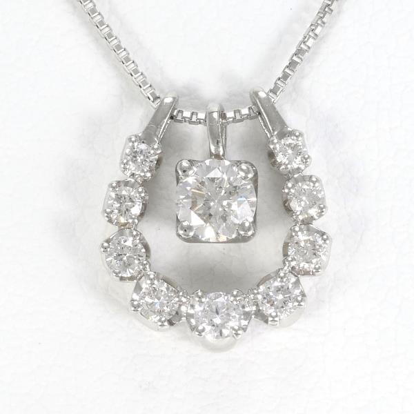 PT900 Platinum PT850 Necklace Diamond in Pristine Condition