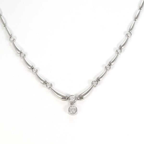 PT850 Platinum Diamond Necklace 0.520 SI1 in Excellent Condition