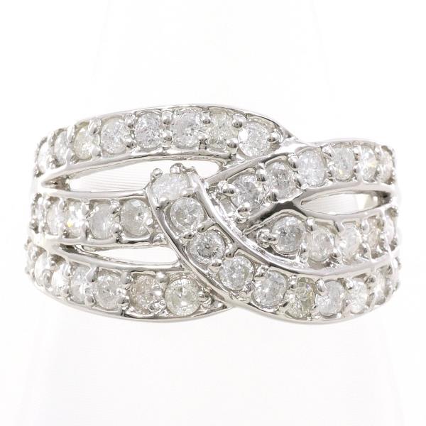 PT900 Platinum Diamond Ring 11.5