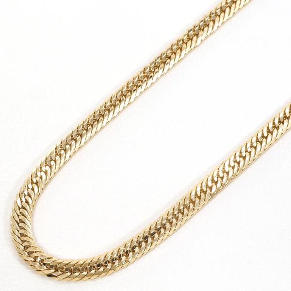 K18 Yellow Gold Necklace 50cm 10-Sided Triple 29.8g in Pristine Condition