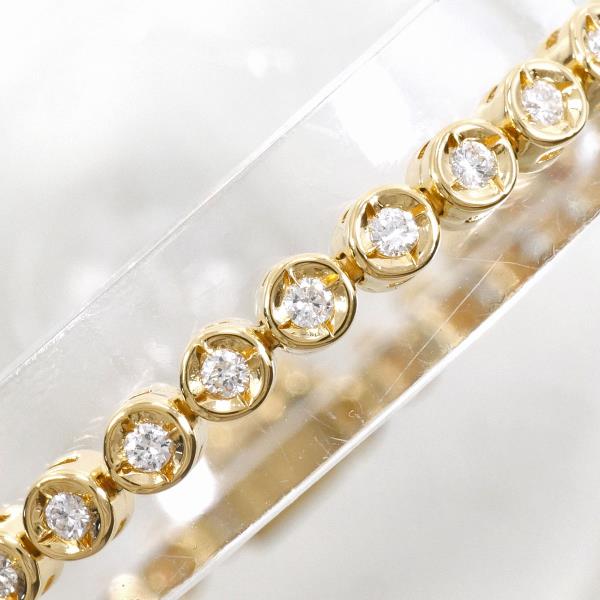 K18 Yellow Gold Diamond Bracelet 18cm