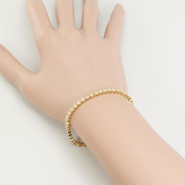 K18 Yellow Gold Diamond Bracelet 18cm