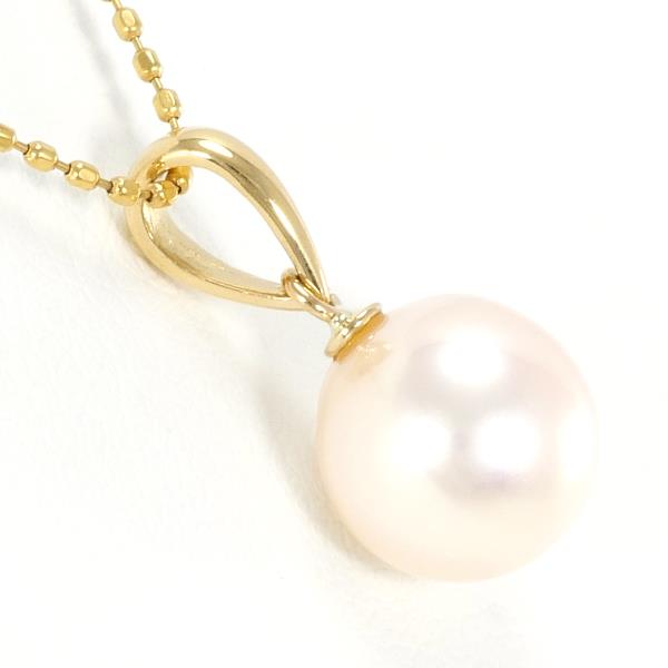 K18 Yellow Gold Pearl Necklace in Pristine Condition