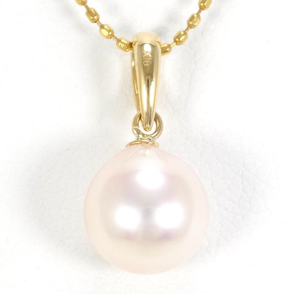 K18 Yellow Gold Pearl Necklace in Pristine Condition