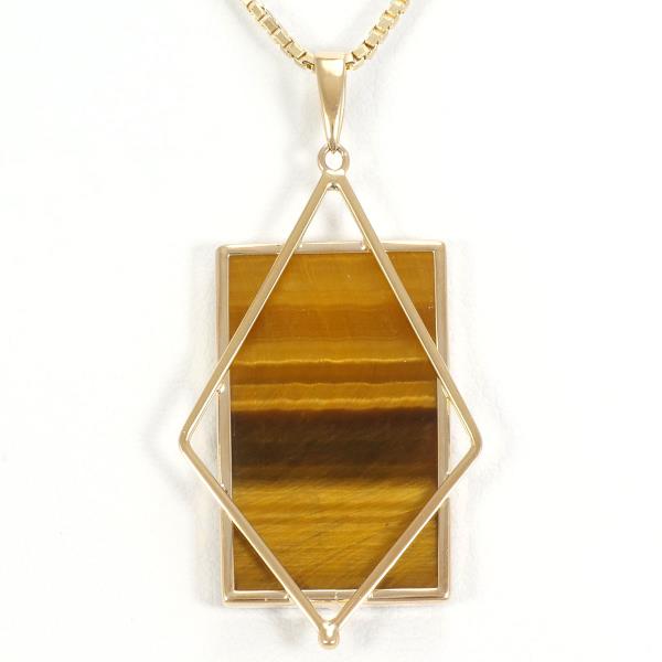 K18 Yellow Gold Necklace with Synthetic Stone