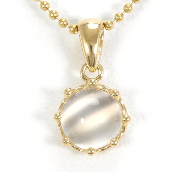 K18 Yellow Gold Moonstone Necklace in Excellent Condition