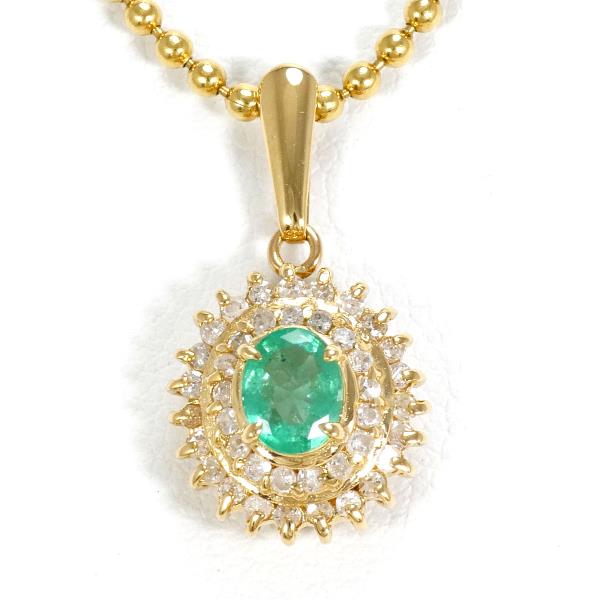 K18 Yellow Gold Emerald Necklace