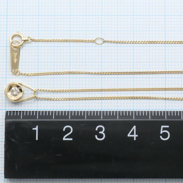 K18 Yellow Gold Diamond Necklace in Excellent Condition