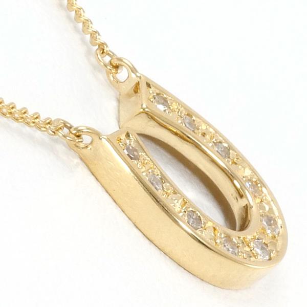 K18 Yellow Gold Diamond Necklace in Excellent Condition