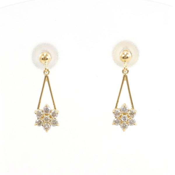 K18 Yellow Gold Diamond Earrings