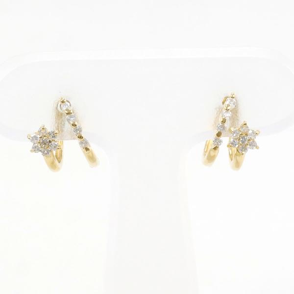 K18 Yellow Gold Diamond Earrings