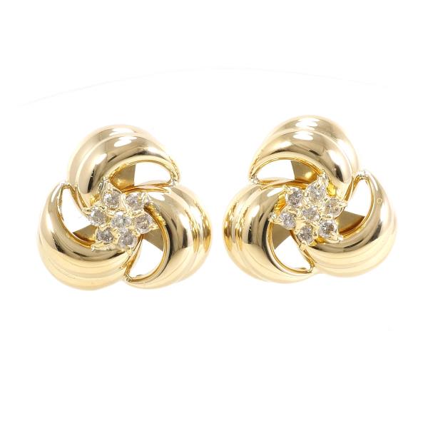 K18 Yellow Gold Diamond Earrings