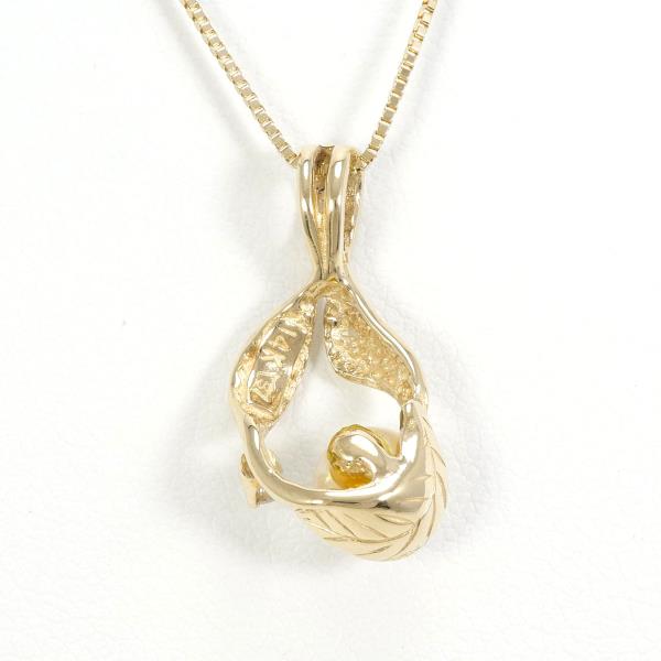 14K Yellow Gold Pearl Necklace