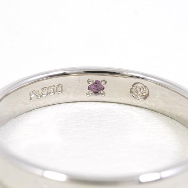 PT950 Platinum Pink Sapphire Ring in Excellent Condition