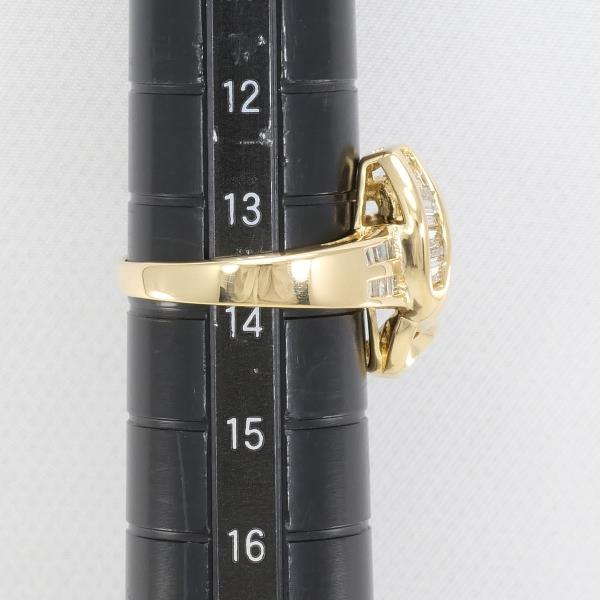 K18 Yellow Gold Diamond Ring 13.5 Size