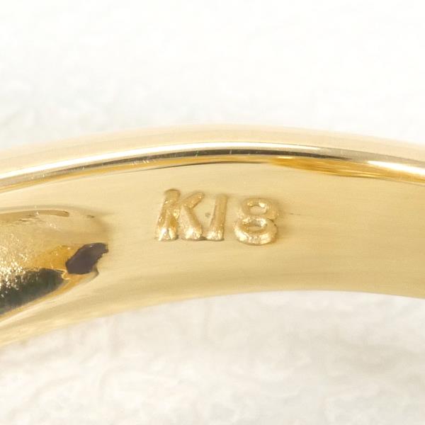 K18 Yellow Gold Diamond Ring 13.5 Size in Excellent Condition