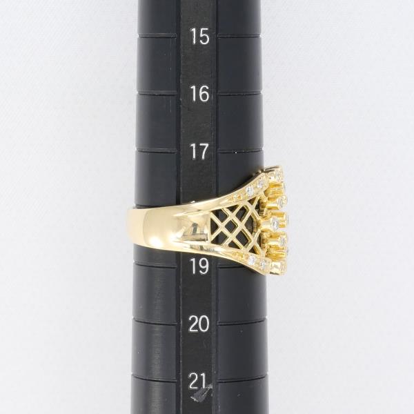 K18 Yellow Gold Diamond Ring 18.5