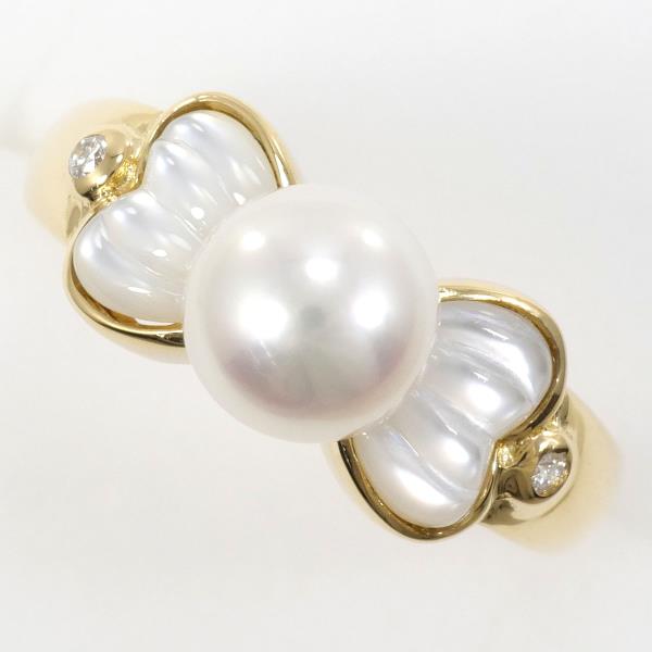 K18 Yellow Gold Pearl Ring 12