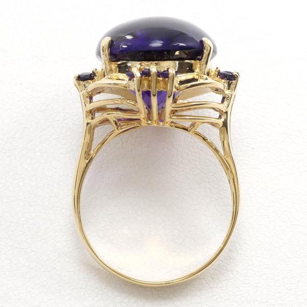 K18 Yellow Gold Amethyst Ring in Excellent Condition