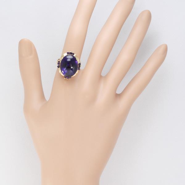 K18 Yellow Gold Amethyst Ring in Excellent Condition