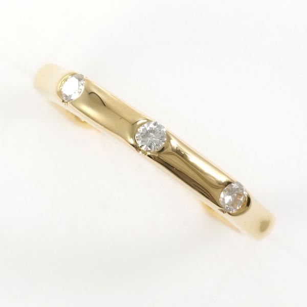 K18 Yellow Gold Diamond Ring 13 in Pristine Condition