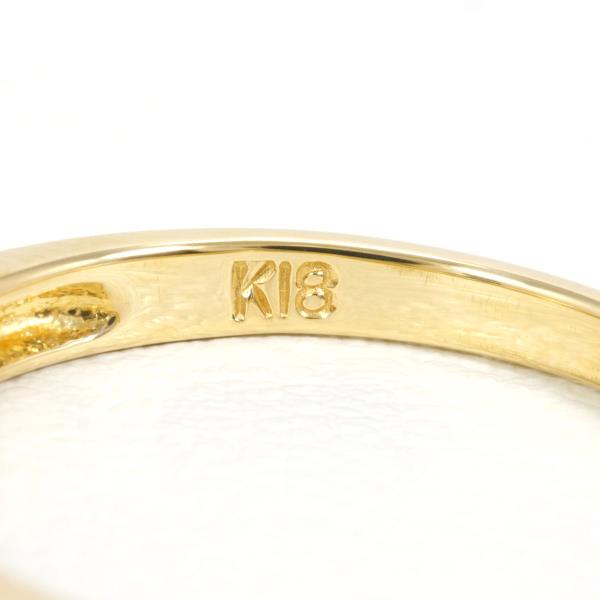 K18 Yellow Gold Diamond Ring 13 in Pristine Condition