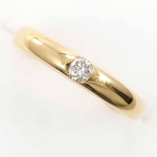 K18 Yellow Gold Diamond Ring 5 in Excellent Condition