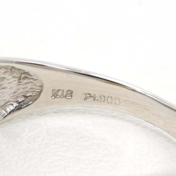 PT900 Platinum K18YG Diamond Ring in Excellent Condition