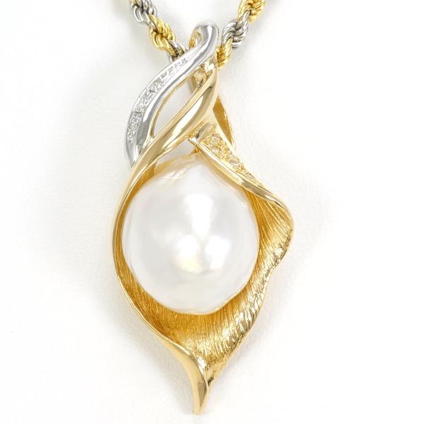 PT900 Platinum K18YG Pearl Necklace