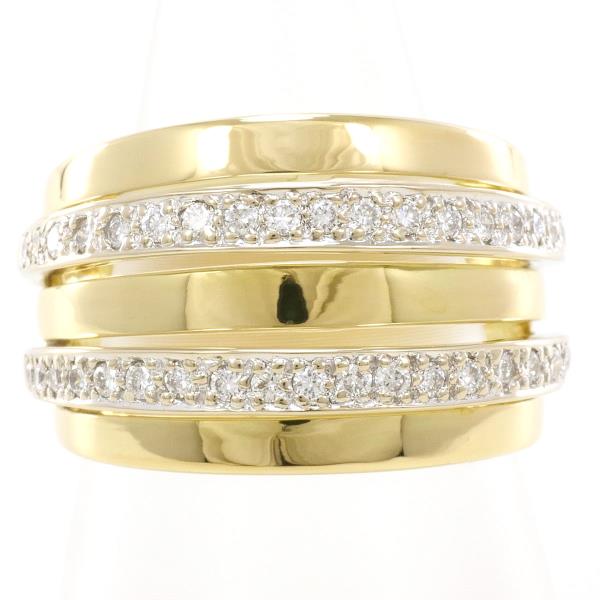 K18 Yellow Gold White Gold Diamond Ring