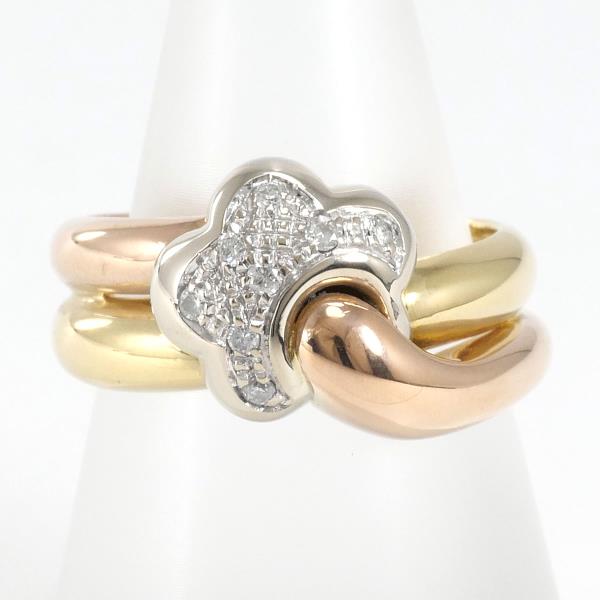 K18 Yellow Gold Diamond Ring 12.5