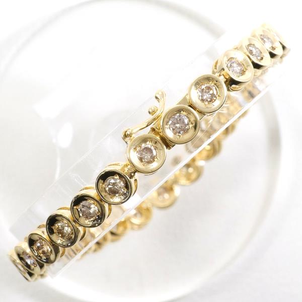 K18 Yellow Gold Brown Diamond Bracelet