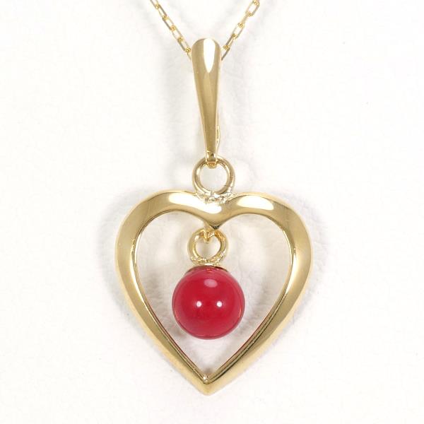 K18 Yellow Gold Coral Necklace