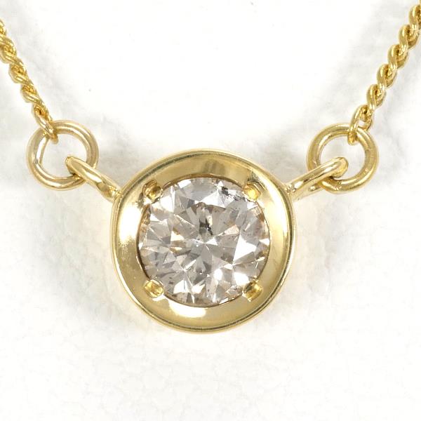 K18 Yellow Gold Diamond Necklace 0.23ct in Excellent Condition