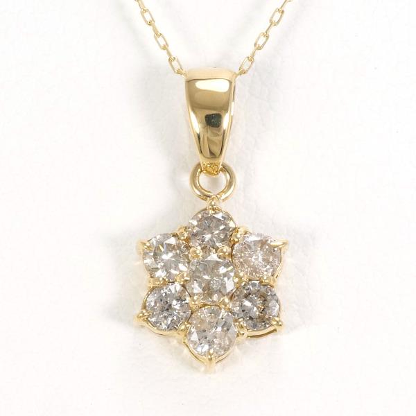 K18 Yellow Gold Diamond Necklace 0.50ct in Pristine Condition