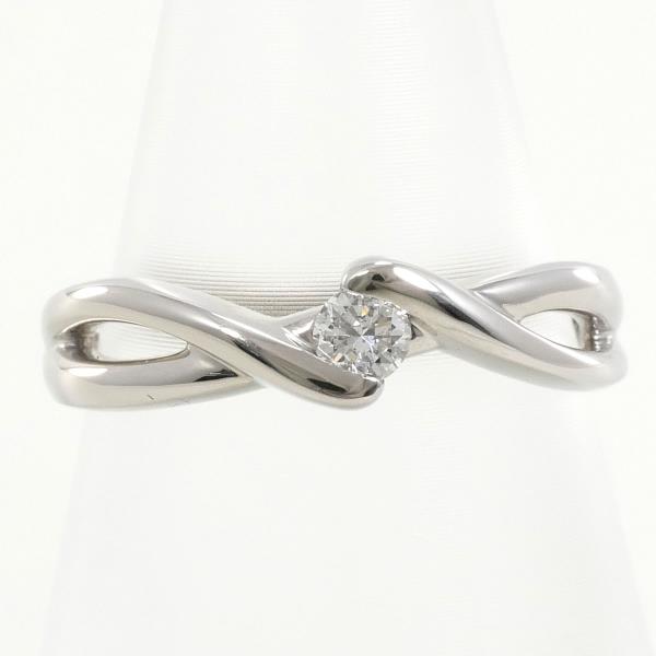 K10 White Gold Diamond Ring 8.5