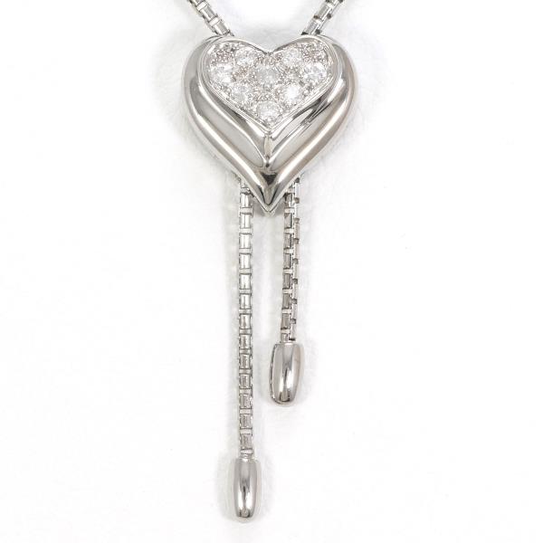 K18 White Gold Diamond Necklace