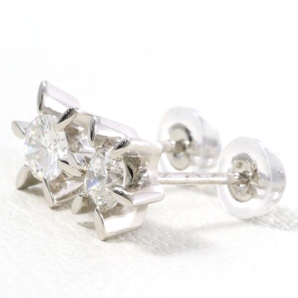 PT900 Platinum Diamond Earrings 0.22ct