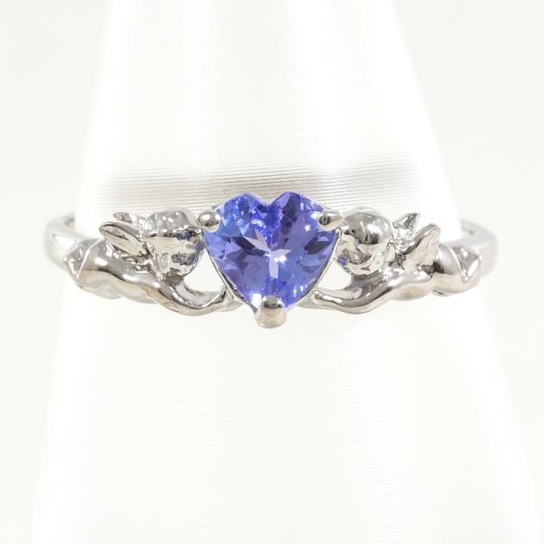 K14 White Gold Iolite Ring