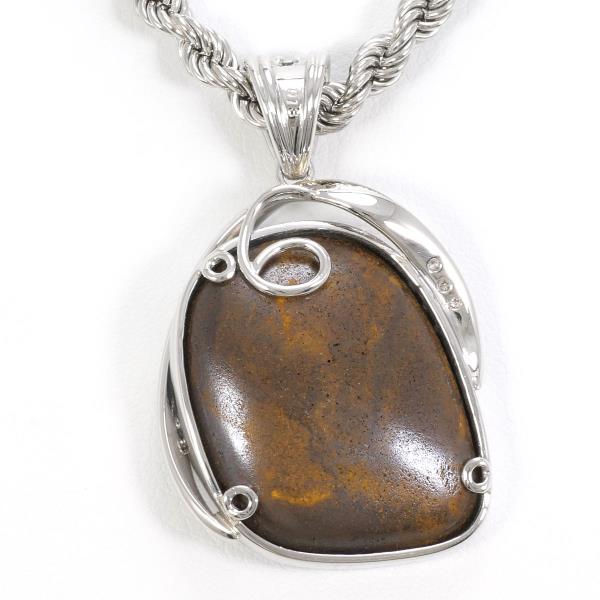 PT900 PT850 Platinum Boulder Opal Necklace in Excellent Condition