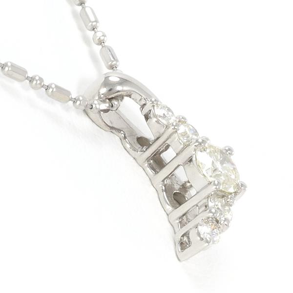 PT900 PT850 Platinum Yellow Diamond Necklace