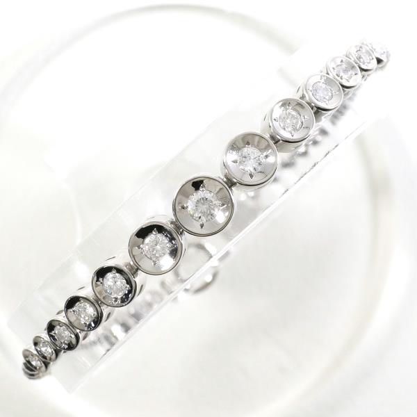 PT850 Platinum Diamond Bracelet 18cm