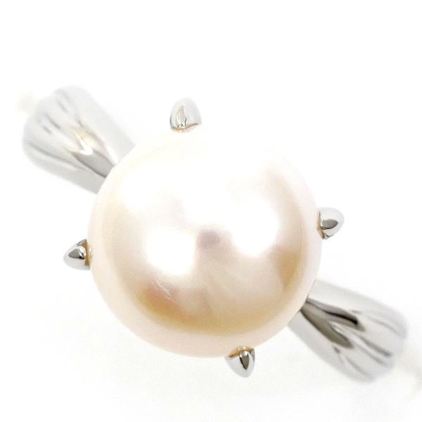 PT900 Platinum Pearl Ring 7