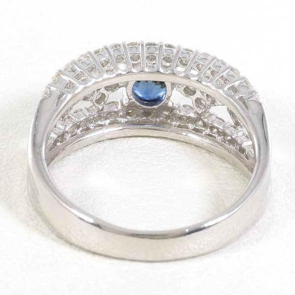 PT900 Platinum Sapphire Ring 10.5