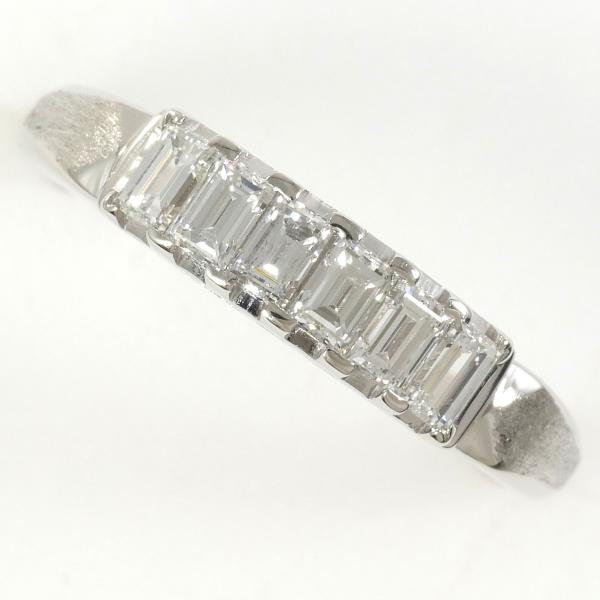 PT850 Platinum Diamond Ring 14.5