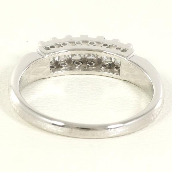 PT850 Platinum Diamond Ring 14.5