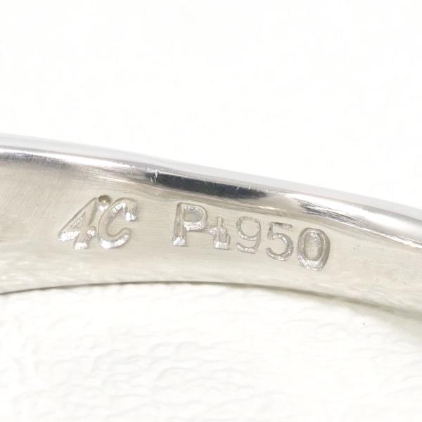 PT950 Platinum Ring Size 6 in Excellent Condition